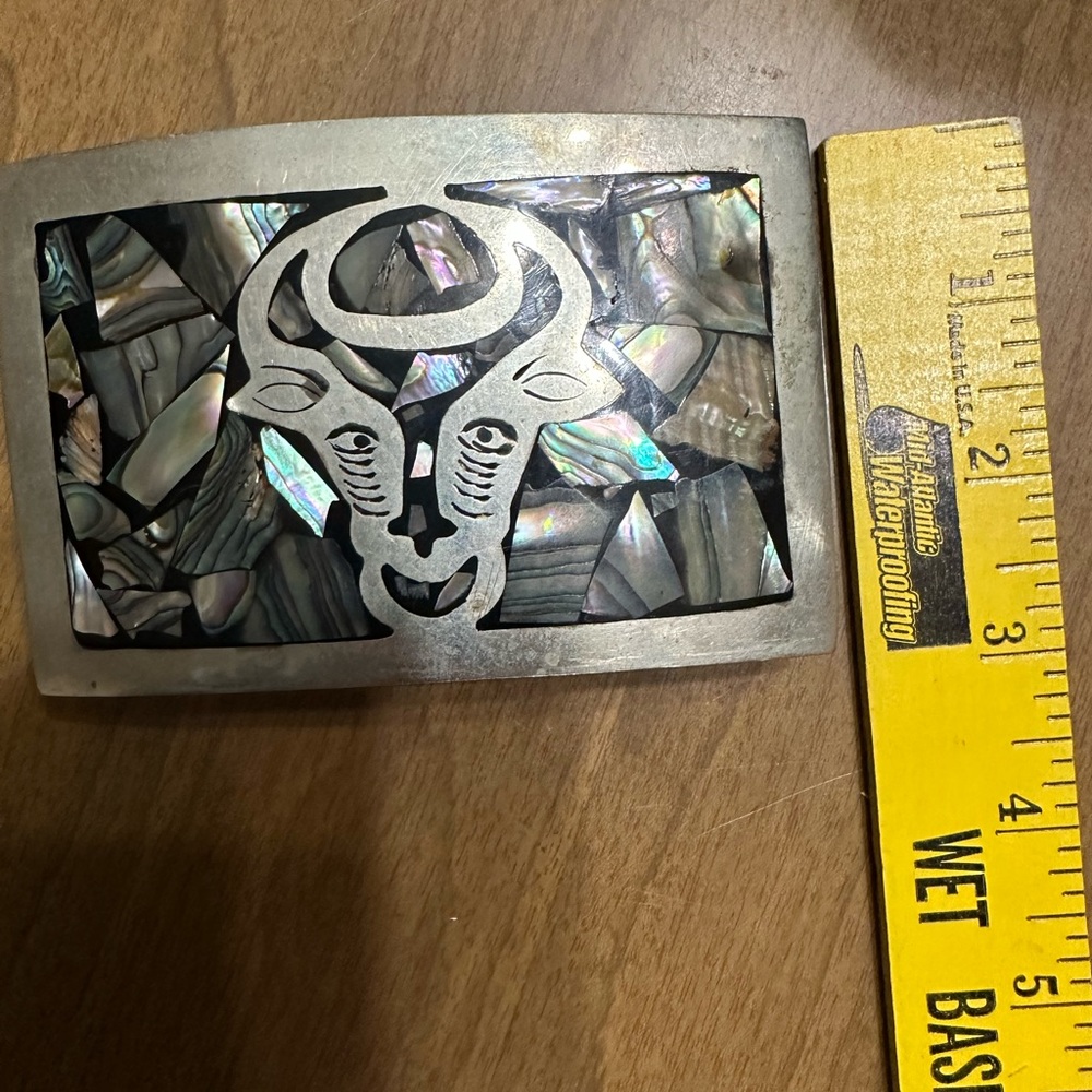 Made in Mexico Bull Belt Buckle